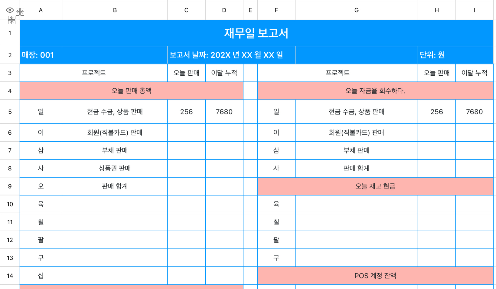 재무일 보고서 1
